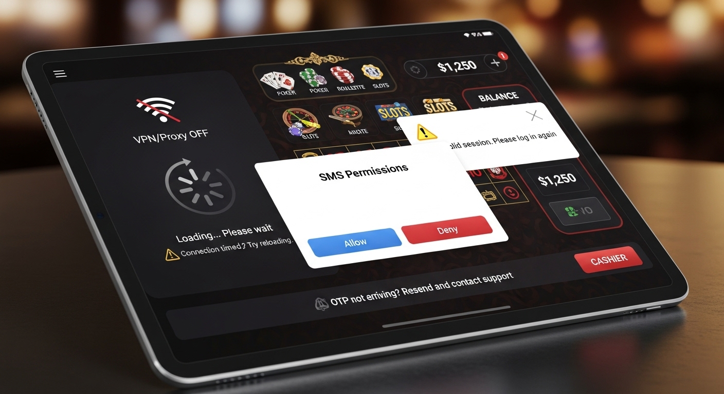 Common login errors in India: OTP delay, VPN issues, “invalid session” errors.